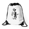 saiyan sun Drawstring Bags