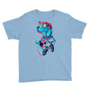 dog biker Youth Tee