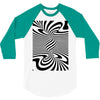optical illusion 3/4 Sleeve Shirt
