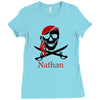 personalized pirate Ladies Fitted T-Shirt