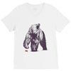 bear block V-Neck Tee