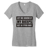 my biceps Women's V-Neck T-Shirt