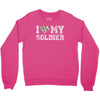 i love my soldier hunter camouflage Crewneck Sweatshirt