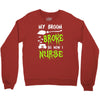 my broom broke! so now i nurse Crewneck Sweatshirt