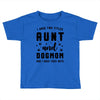 i have two titles aunt and dogmom and i rock them both Toddler T-shirt