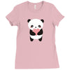 Hawaii Panda Love Ladies Fitted T-Shirt