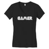 gamert   funny comic console gamers Women's V-Neck T-Shirt