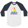 Totally Straight Lgbt Unicorn 3/4 Sleeve Shirt