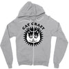 cat crazy Zipper Hoodie
