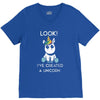 look i've created a unicorn V-Neck Tee
