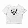 black metal panda Crop Top