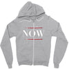 Yesterday Now Tomorrow Zipper Hoodie