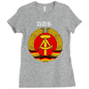 ddr logo blau Ladies Fitted T-Shirt
