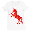 Unicorn Art Ladies Fitted T-Shirt