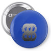 crazy eights Pin-back button