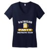 bachelor party drinking team wedding groomsmen bridal funny Women's V-Neck T-Shirt