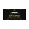 snow merry christmas License Plate