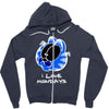 i love mondays Zipper Hoodie