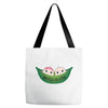 Two Peas In a Pod Twin Babies Tote Bags