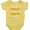 I'm a december woman I was born with my heart Baby Onesie
