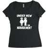 under new management stag night wedding mens Women's Triblend Scoop T-shirt