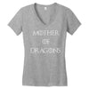 mother of dragons (3) Women's V-Neck T-Shirt