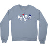vowel party time Crewneck Sweatshirt