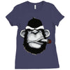 monkey Ladies Fitted T-Shirt