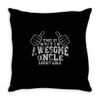 this is what an awesome uncle looks like Throw Pillow
