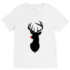 deer skull christmas V-Neck Tee