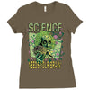 science needs your brain Ladies Fitted T-Shirt