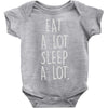 eat a lot sleep a lo Baby Onesie