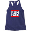 free running parkour run free Racerback Tank