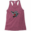 rocket vintage cartoon style Racerback Tank
