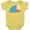 fibonacci golden ratio colorful Baby Bodysuit