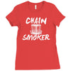 chain smoker disc Ladies Fitted T-Shirt