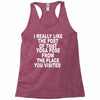 yoga pose post Racerback Tank
