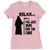 i'm just here for the cake Ladies Fitted T-Shirt