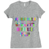 ONE DAY SOMAONE IS GOING TO HUG YOU SO TIGHT THAT ALL OF YOUR BROKEN P Ladies Fitted T-Shirt