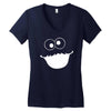 cookie monster sesame street 2 Women's V-Neck T-Shirt