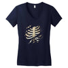 torn rib cage Women's V-Neck T-Shirt