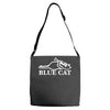 blue cat records Adjustable Strap Totes