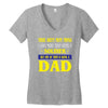 soldier dad Women's V-Neck T-Shirt