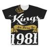kings are born in 1981 All Over Men's T-shirt