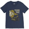where words fail music speaks V-Neck Tee