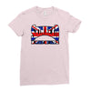 skinhead union jack, ideal birthday gift or present Ladies Fitted T-Shirt