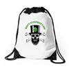 happy saint patrick day skull Drawstring Bags