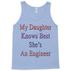 my daughter knows best shes anengineer Tank Top