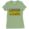 at your own risk Ladies Fitted T-Shirt