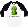 ninja diet (green) 3/4 Sleeve Shirt